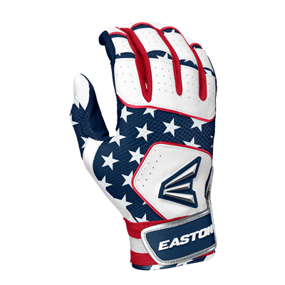 Easton Walk-Off NX Batting Gloves, Stars & Stripes, Large